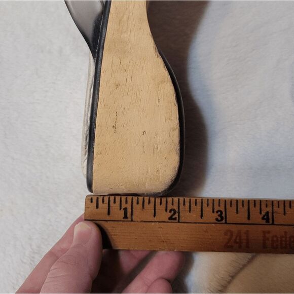 MIA wood platform flip flop sandals size 8 Y2k 2000s Bratz - Picture 9 of 9